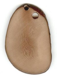 1 Ancient Taupe Tagua Nut Pendant